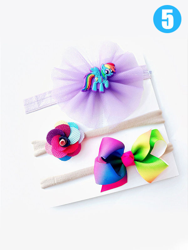 3-piece Bowknot/Unicorn/Flower Headband Set