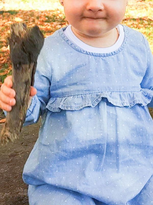 Infant Toddler Dot Dress Ruffled Decorated