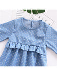 Infant Toddler Dot Dress Ruffled Decorated