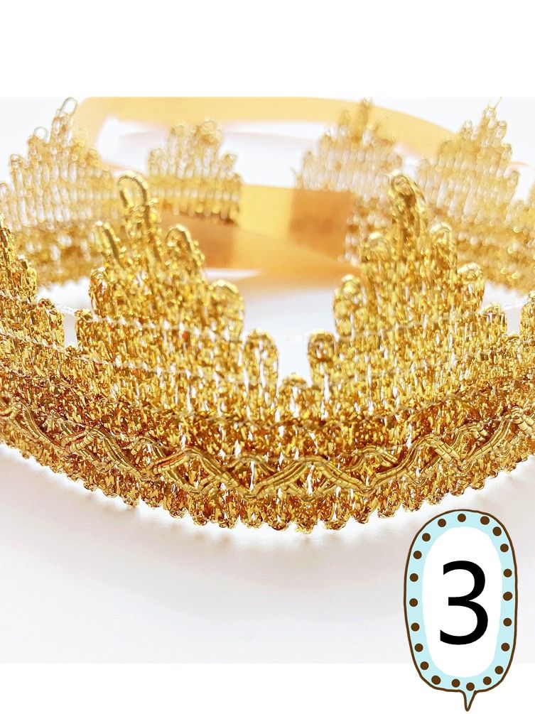 Baby Toddler Girls Gold Crown Headband