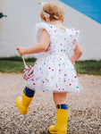 Girls Polka Dot Princess Dress