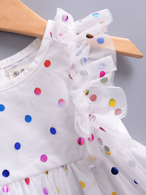 Girls Polka Dot Princess Dress