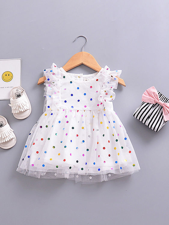 Girls Polka Dot Princess Dress