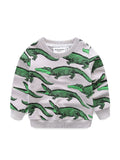 Unisex Crocodile Print Sweatshirt