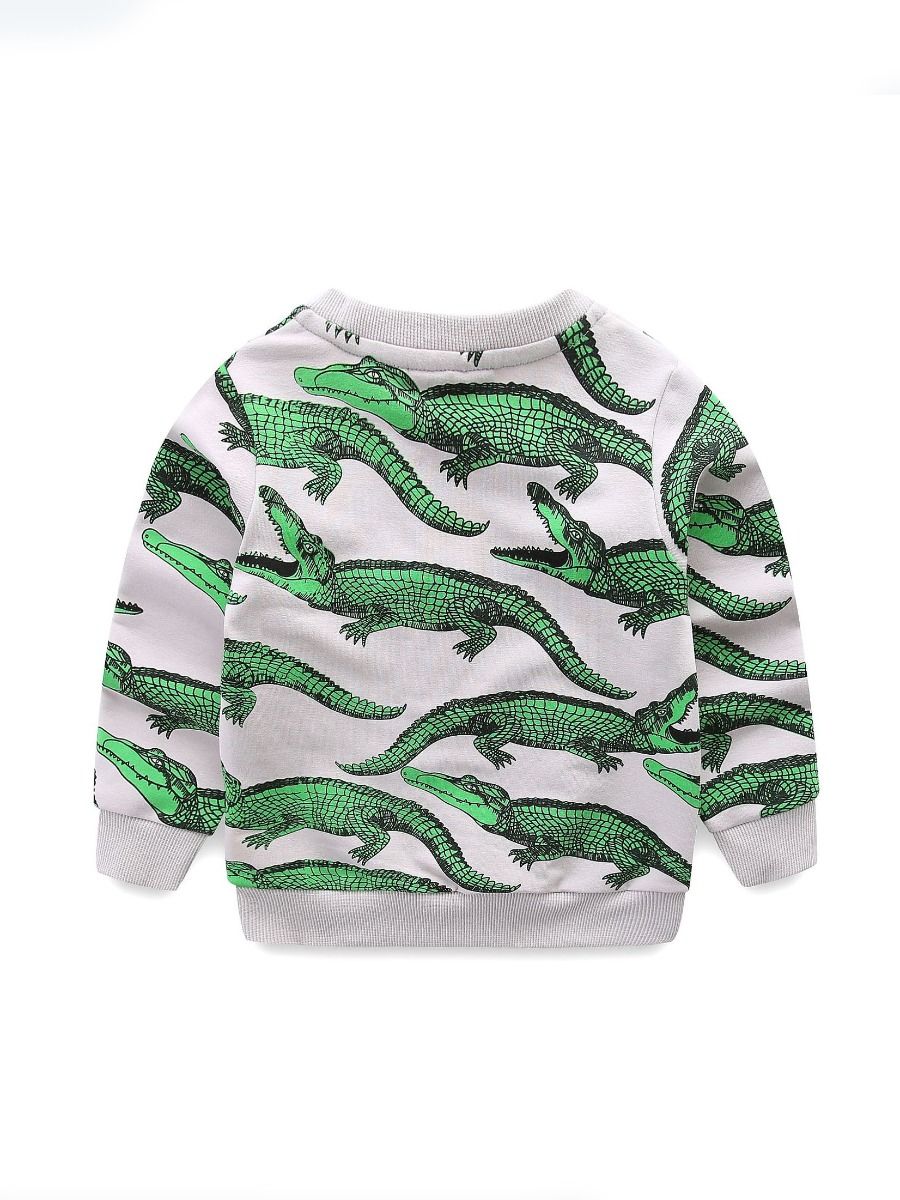 Unisex Crocodile Print Sweatshirt
