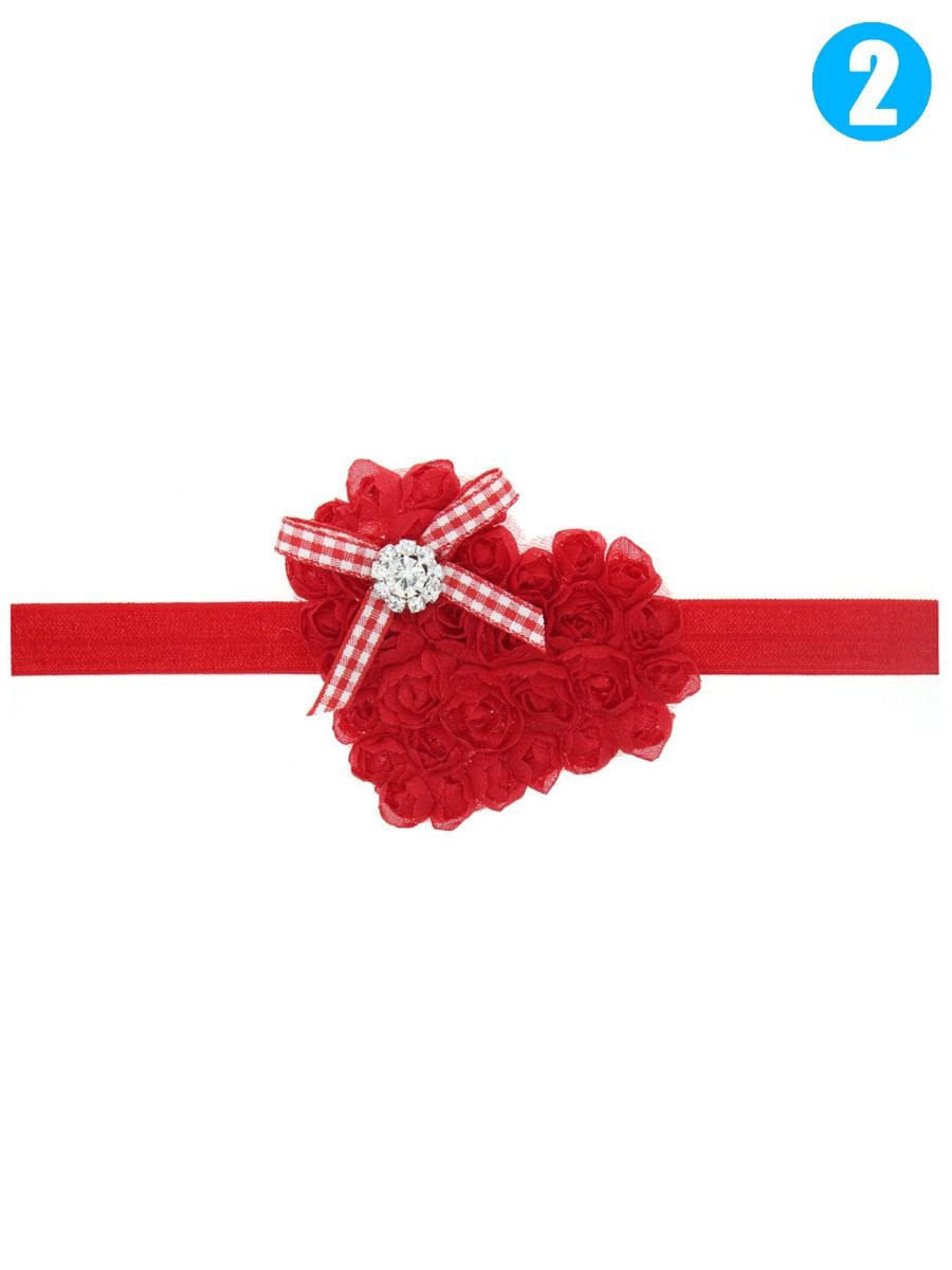 Red Love Flower Headband	