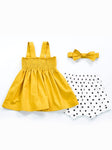 Baby Girl Yellow Big Bow Dress