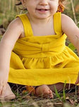 Baby Girl Yellow Big Bow Dress