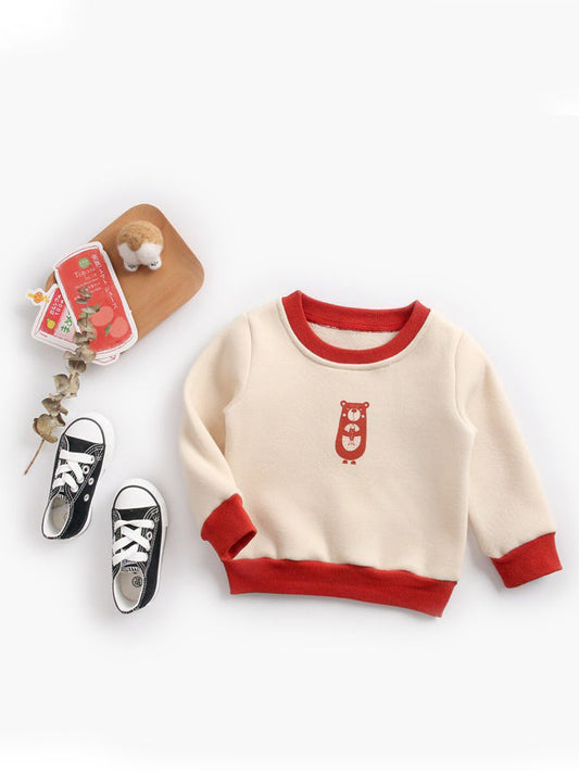 Infant Toddler Kids Fleece-lined Pullover