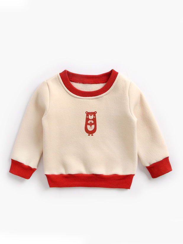 Infant Toddler Kids Fleece-lined Pullover
