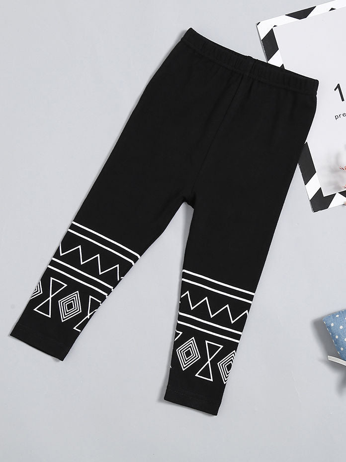 Baby Toddler Girls Geometric Pattern Leggings