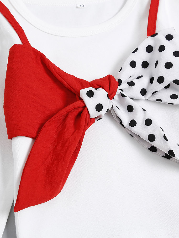 Baby Toddler Girl Big Bow T-shirt Pullover Top