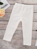 Toddler Girls Butterfly White Leggings
