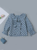 Baby Toddler Girl Polka Dots Blouse Shirt