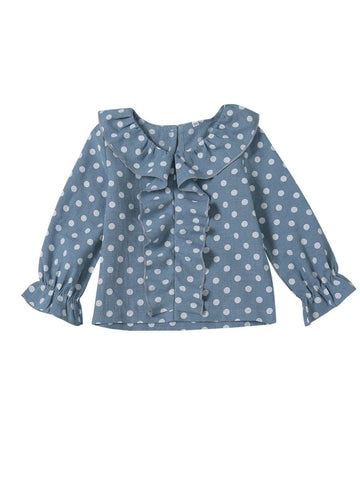 Baby Toddler Girl Polka Dots Blouse Shirt