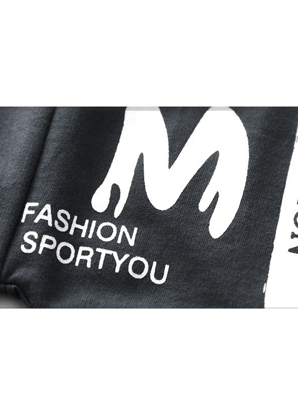 Little Boys Sports Pants with Drawstring
