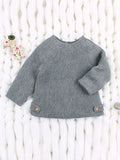 Cute Baby Solid Color Knitted Sweater