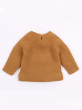 Infant Solid Color Knitted Sweater