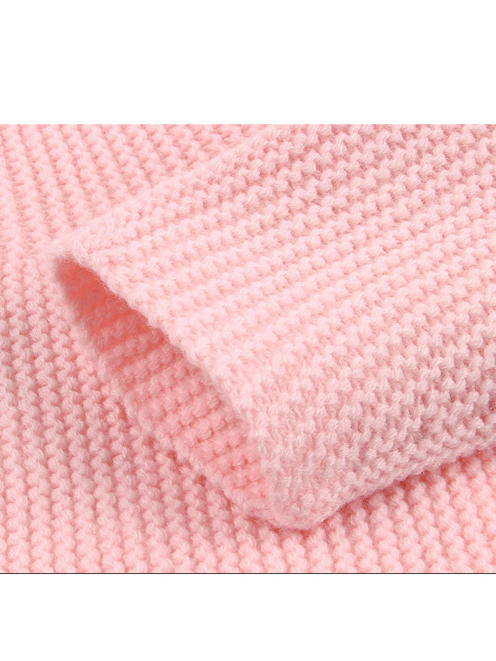 Cute Baby Solid Color Knitted Sweater