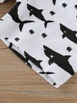 Baby Boy Shark Print Set