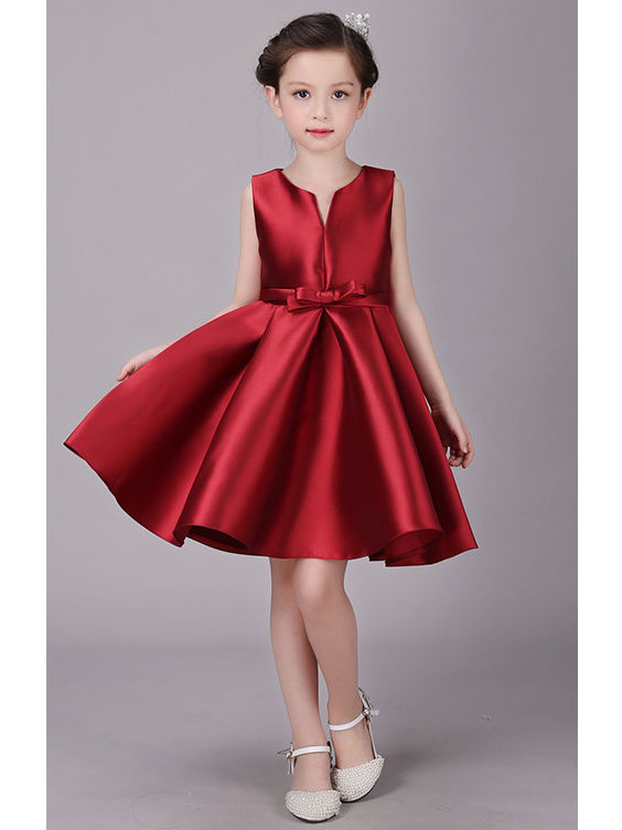 Big Girl Sleeveless Red Gown