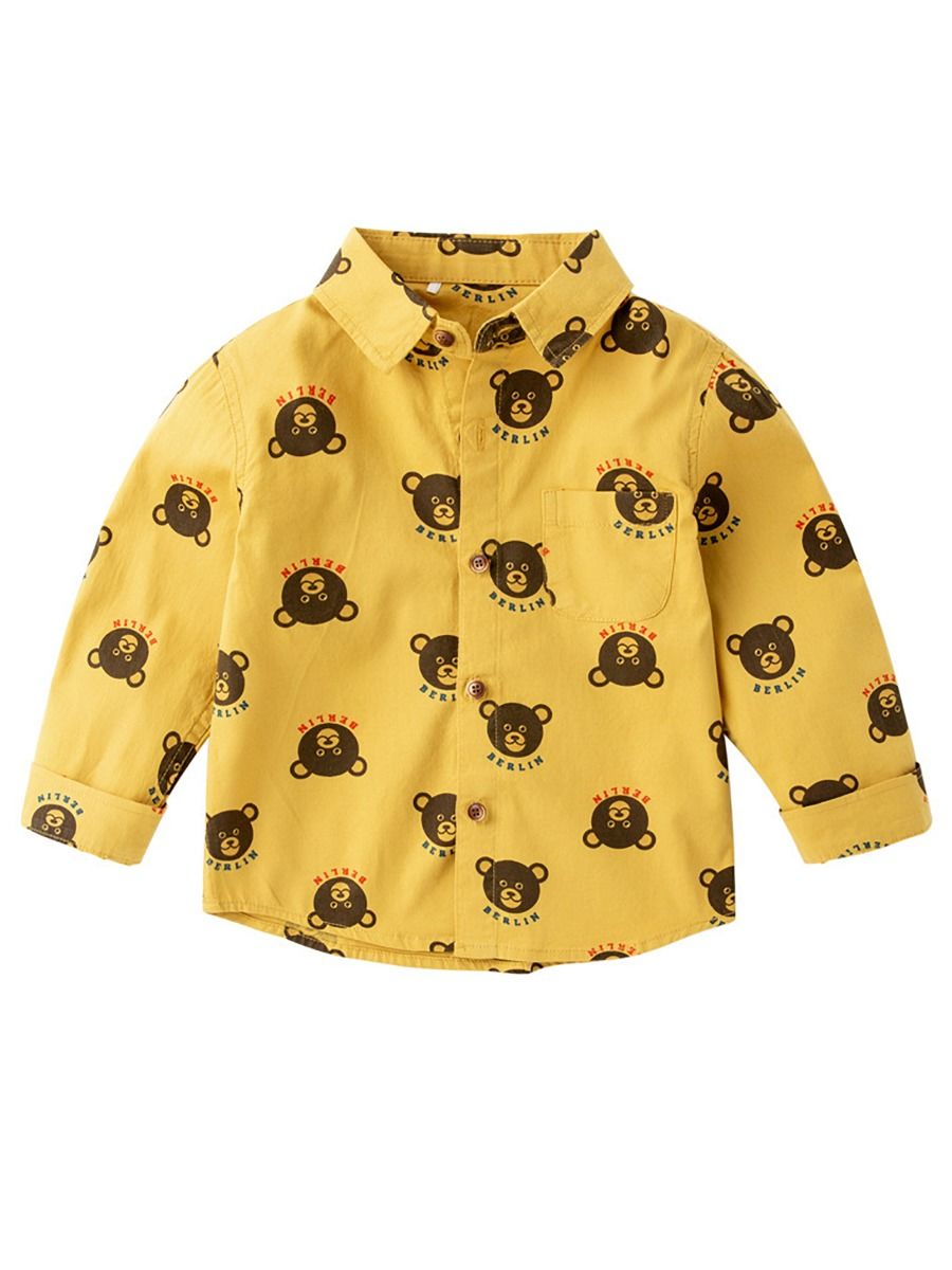 Boys Button-up Shirt Long-sleeved