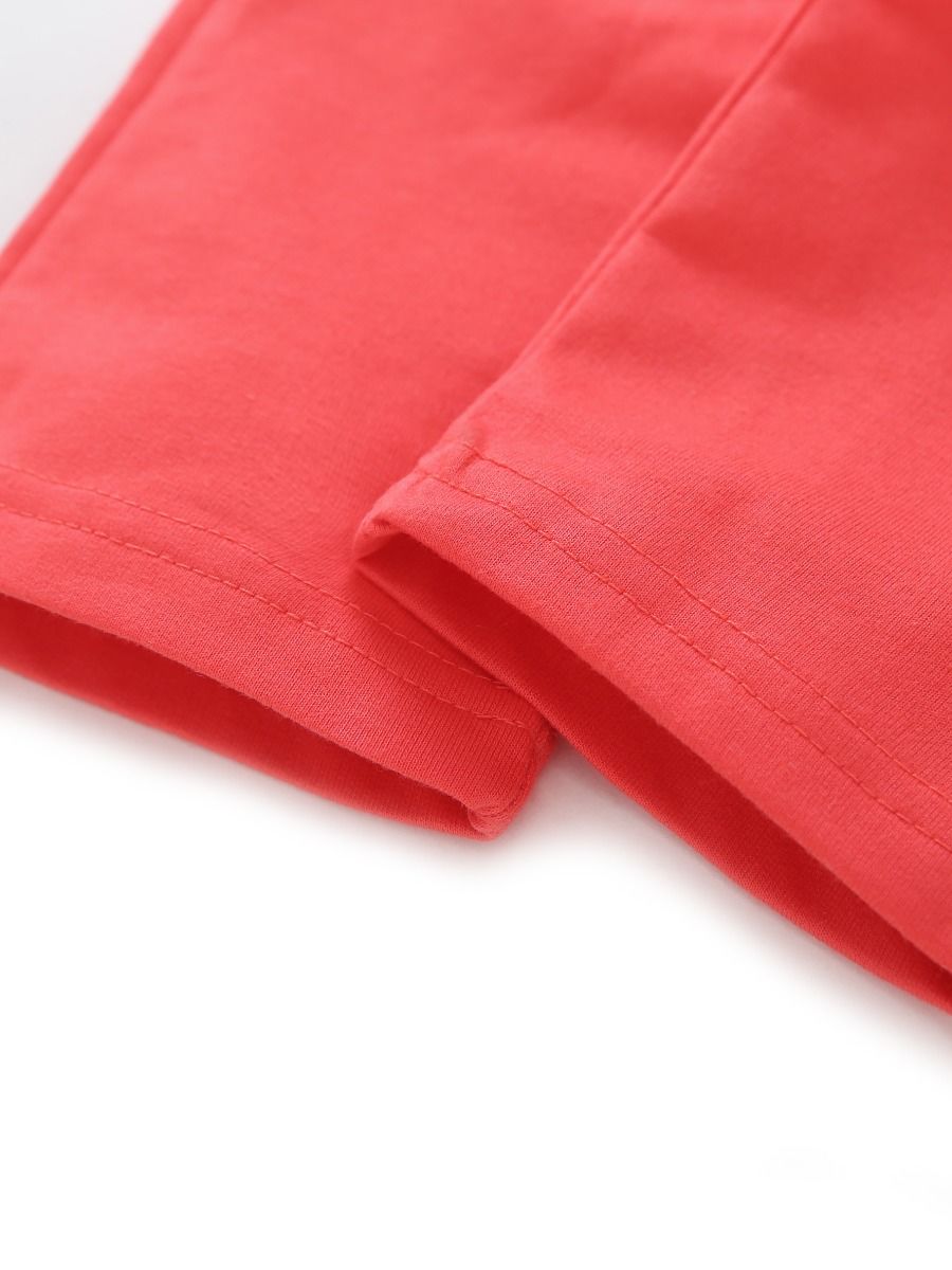 Little Boy Striped T-shirt Red Pants Set