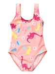 Toddler Girl Cartoon Dinosaur Swimming Suit
