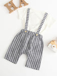 Baby Boy Star Print T-shirt with Pant Set