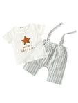 Baby Boy Star Print T-shirt with Pant Set