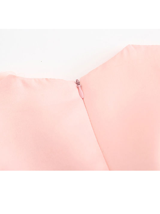Baby Girl Flower Bow Dress-Pink