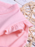 Baby Girl Long Sleeve Pink Tunic with Headband