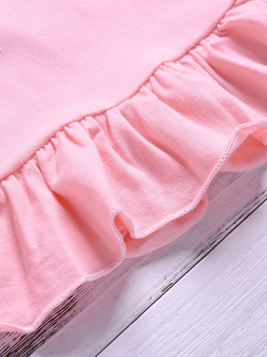 Baby Girl Long Sleeve Pink Tunic with Headband