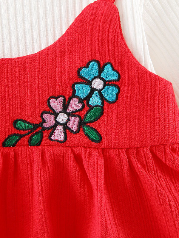 Baby Girl Princess Flower Flare Sleeve Dress