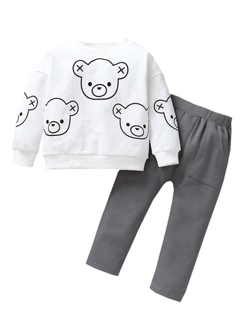 Kids Set Bear Jumper With Pants