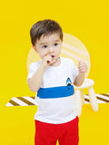 Little Boys Shark White T-shirt