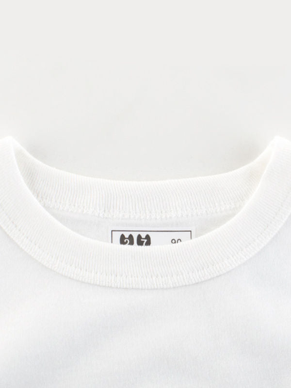 Toddler UNISEX Squeeze Print White T-shirt