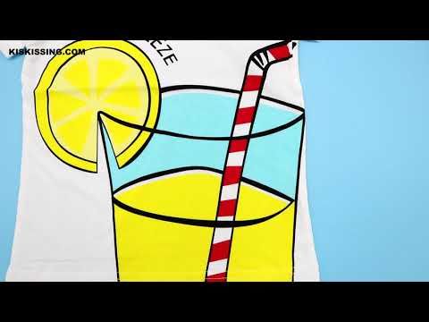 Toddler UNISEX Squeeze Print White T-shirt