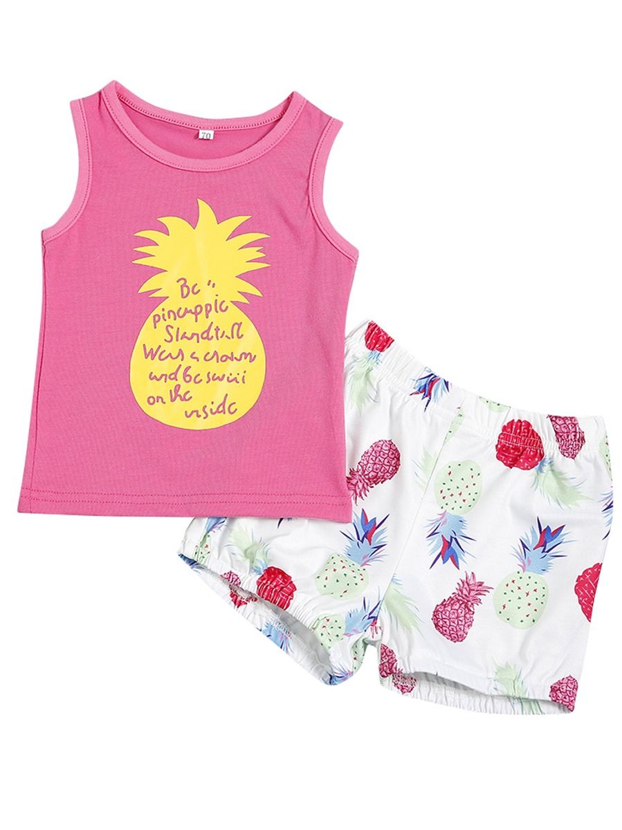 Baby Girl Pineapple Pattern