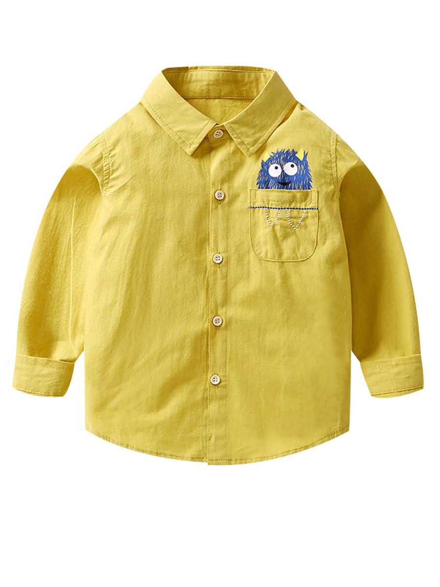 Toddler Big Boys Long-sleeved Shirt