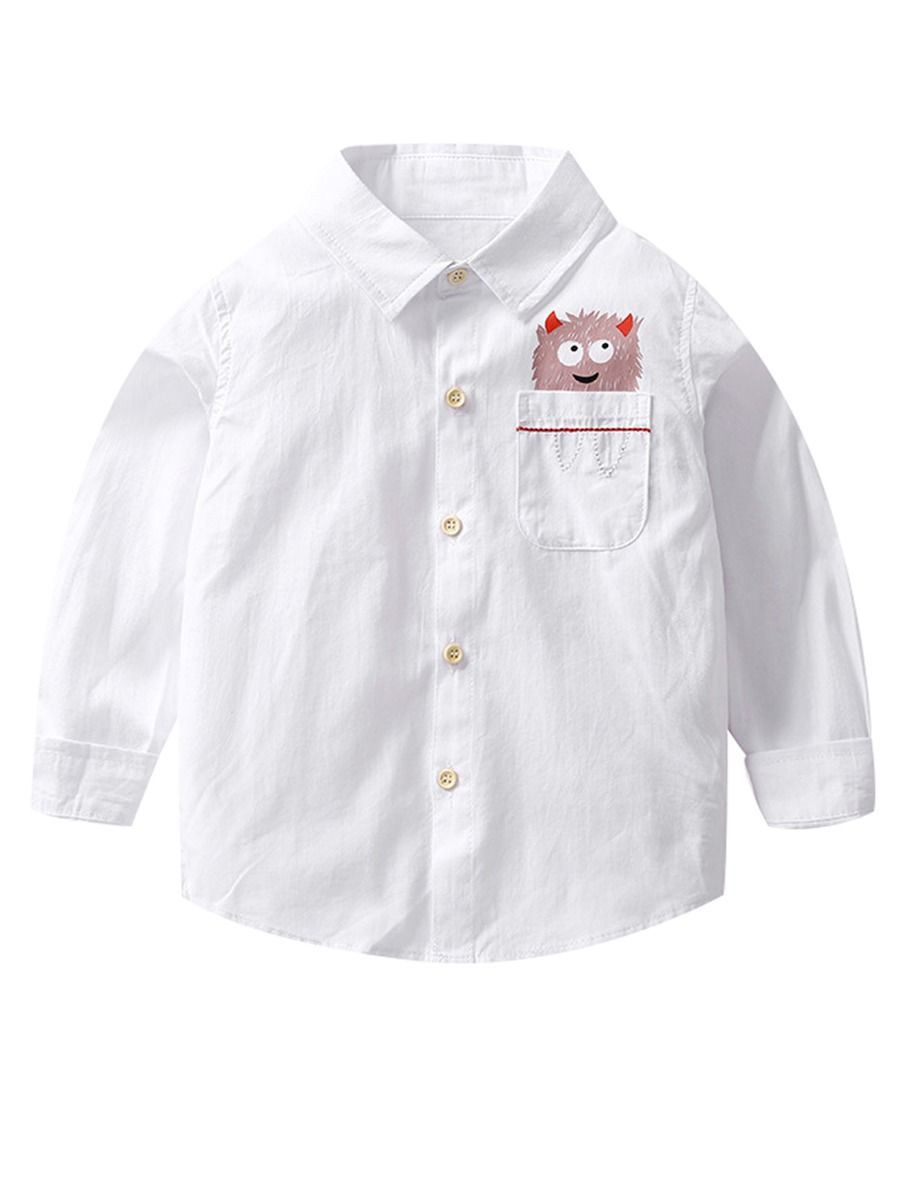 Toddler Big Boys Long-sleeved Shirt
