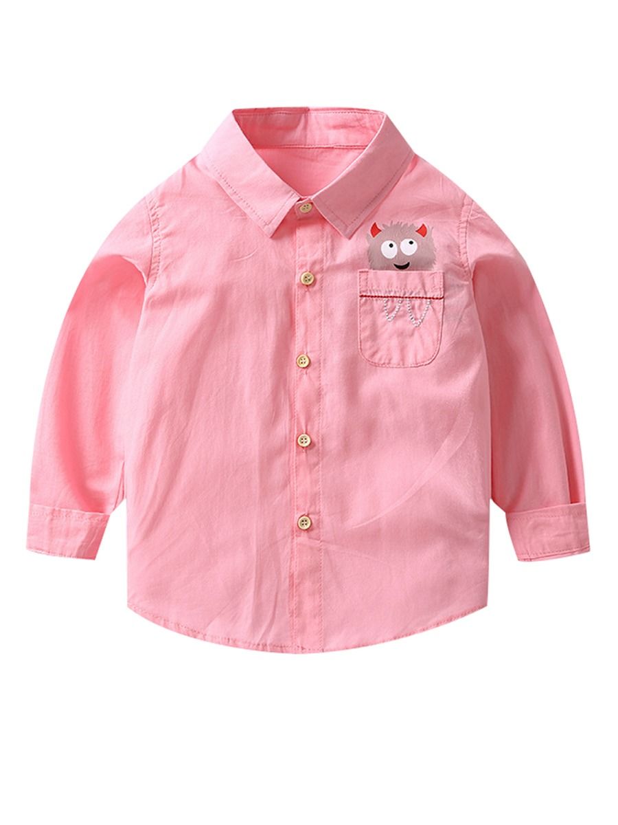 Toddler Big Boys Long-sleeved Shirt