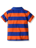 Toddler Boys Stripe T-shirt with Short Jeans