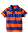 Toddler Boys Stripe T-shirt with Short Jeans