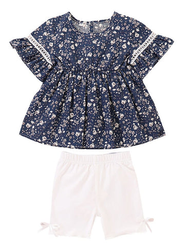 Little Baby Girl Tunic with White Shorts