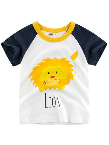 Toddler Boys Lion Print T-shirt