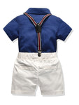 Boys Party Matching Bow with Shorts Set