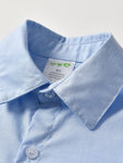 Baby Toddler Boys Blue Shirt Matching Bow Tie With Deep Blue Shorts