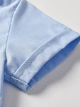 Boys Matching Bow Shirt Tie With Shorts