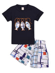 Baby Little Boys Black T-Shirt Set